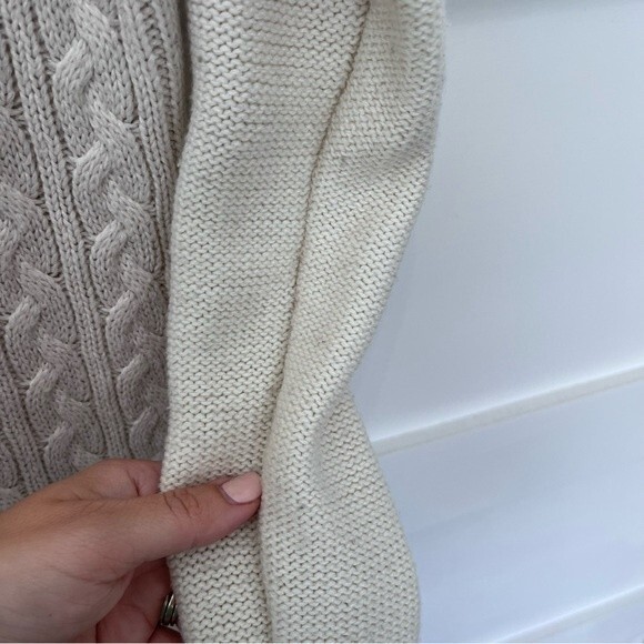 Mossimo sweater dress/longer length cream ivory cable knit size xs - Picture 4 of 5
